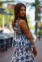 White Color Bead Embroidered Seashell Detailed Trousers Blouse Set - 7