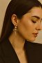 Noé Gold Bow Detailed Pearl Look Earrings – Elegant and Modern Design