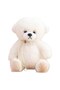 Ursulet de plus, alb, 25 cm - 2