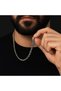 Men's Stainless Steel Chain Necklace - Durable and Stylish Design - Courtesy Single Necklace - 2