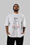 Raki Cocktail Front Printed White Oversize T-Shirt Men's Women's 100% Cotton Crew Neck T-Shirt - 7