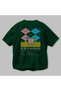 Black Russian Cocktail Back Printed Green Oversize T-Shirt Men Women Cotton Crew Neck T-Shirt - 3
