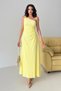 Yellow One Shoulder Lace Textured Window Detail Dress