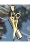 Hairdresser Barber Necklace with Color Options Scissors-Comb Figure - 3