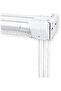 Ultra Corded Single Adjustable Traverse Curtain Rail with Curtain Hanging Hooks, 112 – 210 cm, WHITE - 4