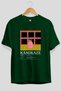 Kamikaze Cocktail Front Printed Green Oversize T-Shirt Men Women Cotton Crew Neck Tshirt - 2