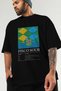 Pisco Sour Cocktail Front Printed Black Oversize T-Shirt Men Women Cotton Crew Neck Tshirt - 3