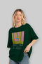 Pina Colada Cocktail Front Printed Green Oversize T-Shirt Men Women Cotton Crew Neck Tshirt - 4