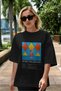 Mary Pickford Cocktail Front Printed Black Oversized T-Shirt Men Women Cotton Crew Neck Tshirt - 5