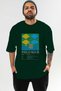Pisco Sour Cocktail Front Printed Green Oversize T-Shirt Men Women Cotton Crew Neck T-Shirt