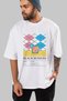Black Russian Cocktail Front Printed White Oversize T-Shirt Men Women Cotton Crew Neck T-Shirt - 7