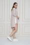 Women's Stone Premium Bamboo Linen Fabric Long Sleeve Pearl Decorated Anti-Sweat Tunic-Blouse 3733368 - 5