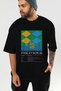 Pisco Sour Cocktail Front Printed Black Oversize T-Shirt Men Women Cotton Crew Neck Tshirt - 7