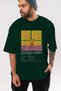 Bloody Mary Cocktail Front Printed Green Oversize T-Shirt Men Women Cotton Crew Neck Tshirt - 6