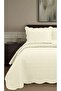 Honey Comb 3D Double Bedspread Set (3 Pieces) - 260X240 cm - with Pvc Bag