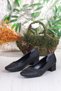 16501 Erdem Stone Detailed Low Heeled Women's Shoes - 6