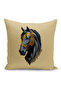 Classic Horse Series Double Sided Digital Printed Set of 3 Throw Pillow Covers (Horse) - 2