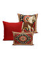Classic Horse Series Double Sided Digital Printed Set of 3 Throw Pillow Covers (Horse)