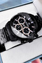 Special Boxed Steel Jubilee Band 3Atm Water Resistant Men Wristwatch Black Color Hme2067C4 - 4