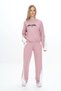Girl's 100% Cotton Hooded Snap Detailed Bottom & Top Tracksuit Set-179 - 3