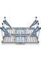4-person Picnic Folding Table, Height Adjustable Table with 4 Seats Indoor Outdoor Portabl - 8
