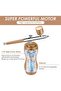 Cordless Portable Airbrush Set, Rechargeable Spray Kit with 0.3/0.5mm Nozzles, 3 Adjustable Pressure - 2