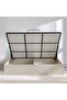 Pletora 180x200 King Bed with LED Lights and Hydraulic Under-Bed Storage - Grey Oak L216xW197xH115cm - 4