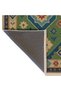 Mosso Green Themed Traditional Tumbled Patterned Woven Base Vintage Decorative Carpet Mosso135Green - 3