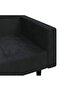 2-Seater Sofa Bed with Two Pillows Black Velvet - 8