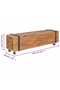 TV Stand 110x30x32.5 cm Solid Teak Wood - 8