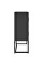 Highboard Black 80x35x100 cm Steel - 5
