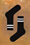6 Pairs Long Men's Sports Tennis Socks Plain Striped Patterned Sports Socks - 2