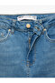 High Waist Slim Fit Button Pockets Spanish Leg Crop Jean Pants - Flare Jeans - 8