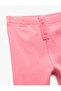 Basic Leggings with Cotton Label Detail and Button Detail - 3