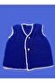 Hand Knitted Newborn Purple - White Baby Vest - 4