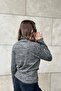 Women's Khaki Self Patterned, Soft Fabric, Long Sleeve, Button Detailed, Throat Blouse - 8
