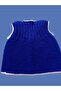 Hand Knitted Newborn Purple - White Baby Vest - 3