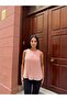 Powder Lined Pleated Sleeveless Blouse - 5