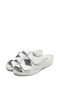 Open leather clogs “Tellus” 51-07/07 White - 2