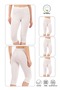 Not Burning Sweat - Moisture Absorbent Lycra Below Knee Capri Leggings under Skirt Leggings - No Trace Elastic - 7