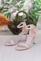 1100 Arena Skin Stylish Elegant Single Strap Thin Heeled Women's Shoes - 6