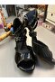 Black Patent Leather Closed Heel 8.5 Cm(13Pont) Tango, Dance and Salon Shoes - 2