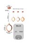 مصباح LED حديث معلق 9894 - 7 وات، 3 أوضاع إضاءة، قاعدة 10 سم، سلك قابل للتعديل 180 سم - 4