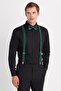 Men's Slim Fit Premium Lycra Cotton Satin Black Shirt