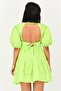 Ole X Women Pleated A-Line Dress, Apple Green - 3