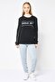 Women Relaxed Fit Long Sleeve Outdoor Sweatshirt, Black - 2