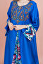 Solid Embroidered Jalabiya - 2