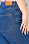 Women Straight Fit Washed Stretchable Denim Jeans, Blue - 3