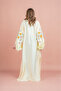 Shimmer Detail Sleeves Embroidered Jalabiya - 4