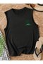 Relaxed Fit Oversize Montana Printed Unisex Sleeveless T-Shirt - 2